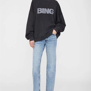 Anine Bing Miles Sweatshirt Blur in Medium